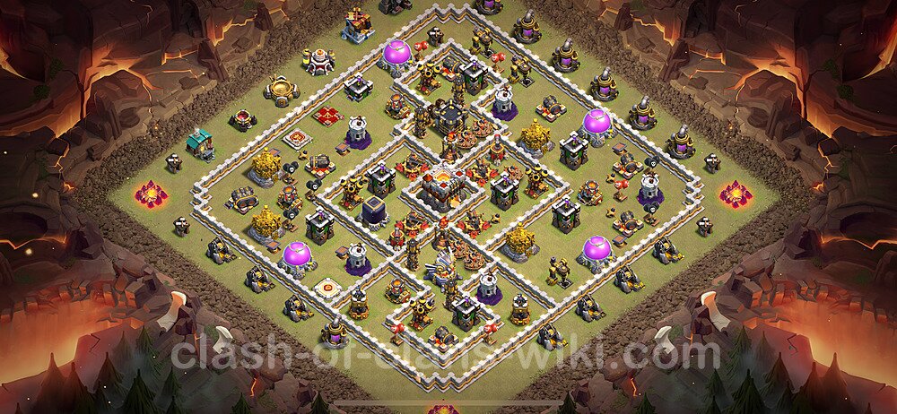 TH11 War Base Plan with Link, Anti Air / Electro Dragon, Hybrid, Copy Town Hall 11 CWL Design 2024, #1959