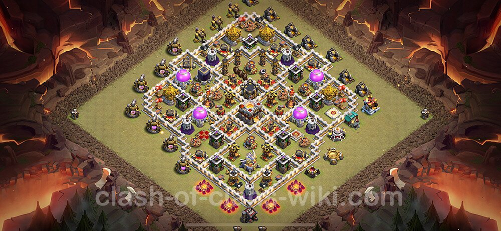 TH11 Max Levels War Base Plan with Link, Hybrid, Copy Town Hall 11 CWL Design 2024, #2041