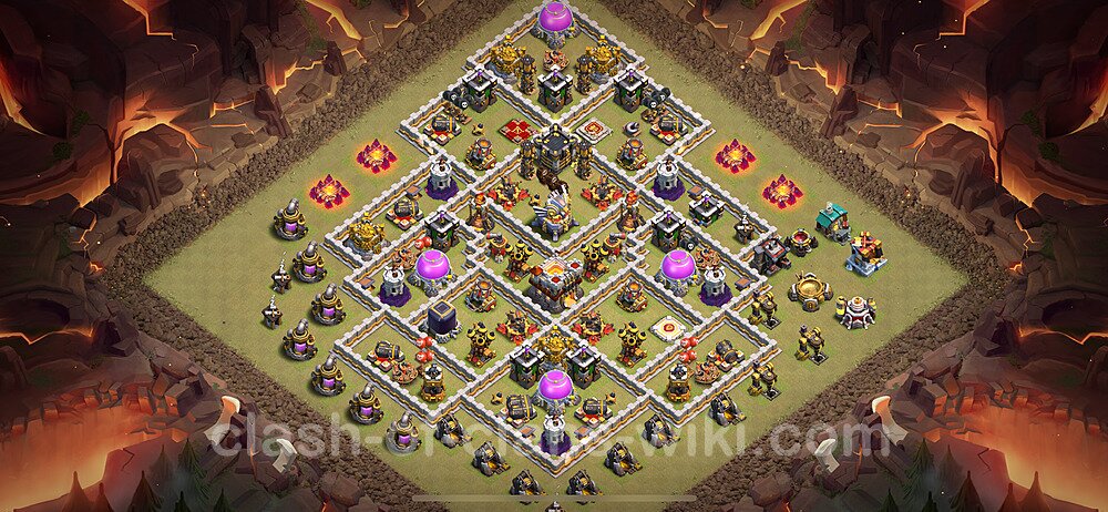 TH11 Anti 2 Stars War Base Plan with Link, Anti Everything, Copy Town Hall 11 CWL Design 2024, #2079