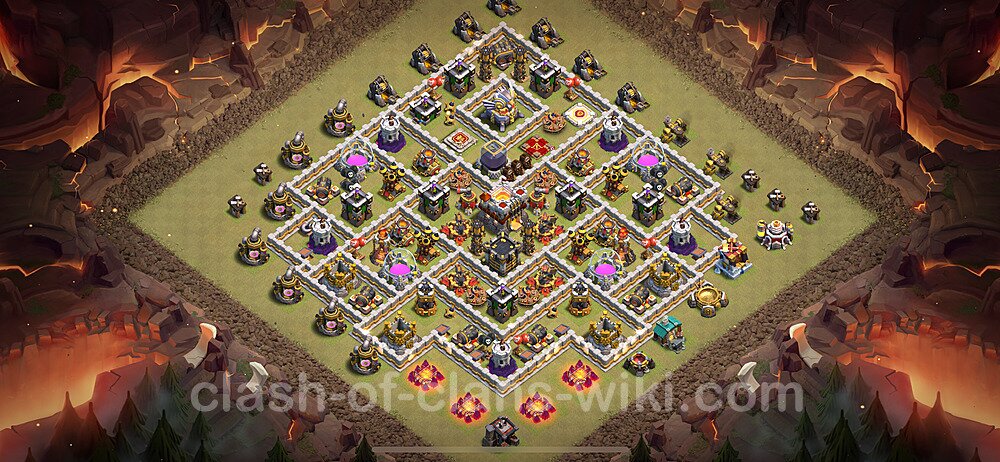 Die Anti 2 Sterne Clan War Base RH11 + Link, Anti Alles 2024 - COC Rathaus Level 11 Kriegsbase (CK / CW), #2098