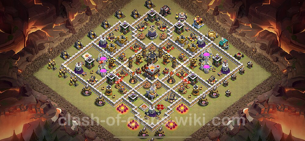 TH11 Anti 2 Stars War Base Plan with Link, Anti Everything, Copy Town Hall 11 CWL Design 2024, #2103