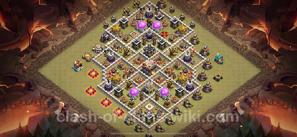 TH11 Anti 3 Stars War Base Plan with Link, Anti Everything, Copy Town Hall 11 CWL Design 2024, #2209