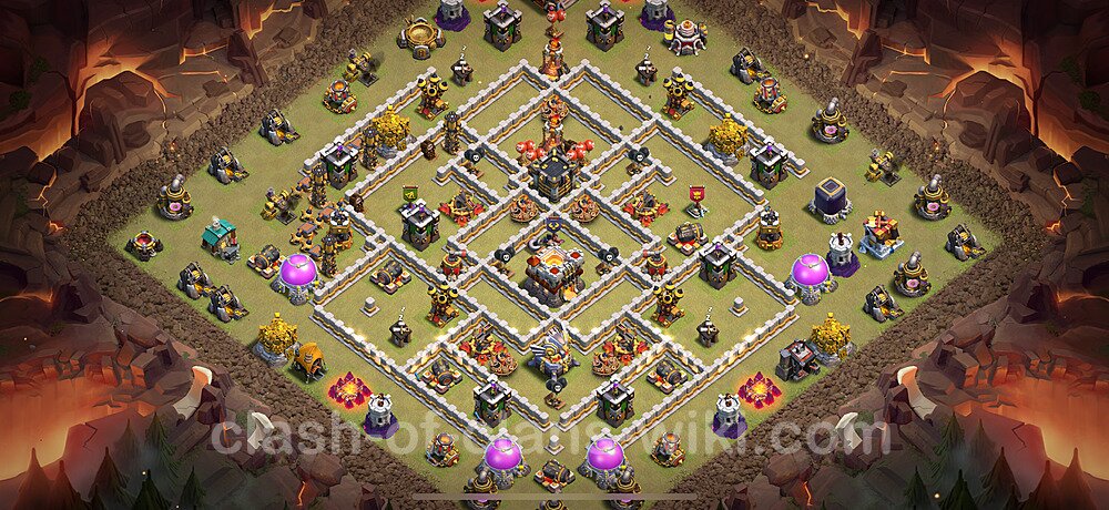 Municipio livello 11 Base di Guerra + Link - Anti 3 Stelle Disposizione Villaggio COC 2025 TH11, #2627