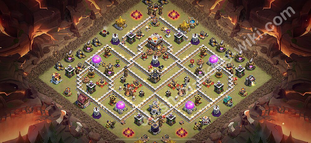 Военная База ТХ 11 2025 Анти 3 Звезды для Лиги Войны Кланов (КВ / ЛВК) Скопировать, #2811