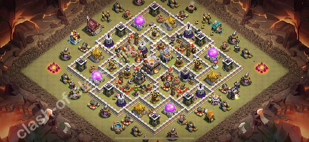 База ТХ 11 2025 для Лиги Войны Кланов (КВ / ЛВК) Скопировать, Анти-Воздух / Электродракон, #2835