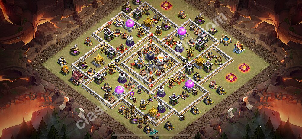 トロフィーコレクションの基本計画タウンホールレベル11, 異形34