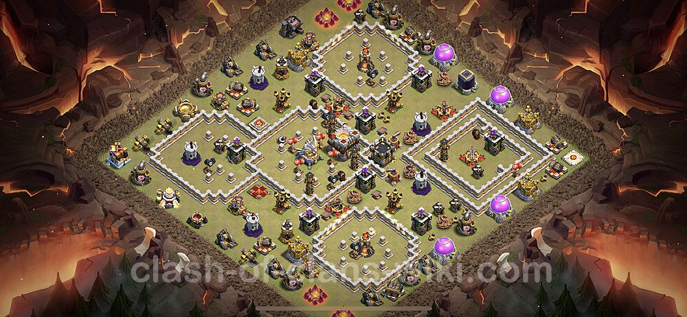 TH11 War Base Plan with Link, Anti Everything, Copy Town Hall 11 CWL Design 2023, #37