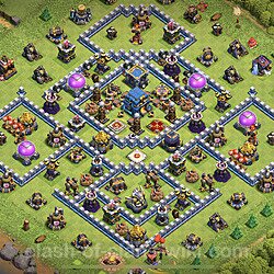TH12 Trophy Base Plan with Link, Copy Town Hall 12 Base Design 2023, #1280