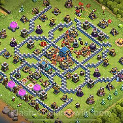 TH12 Anti 2 Stars Base Plan with Link, Copy Town Hall 12 Base Design 2023, #1297