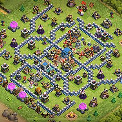 Die Anti 2 Sterne Base RH12 + Link, Legend League 2026 - COC Rathaus 12 Kopieren Base, #1297