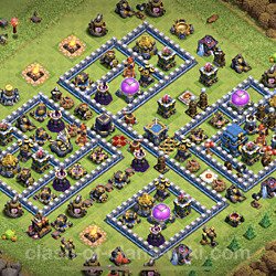 Base plan (layout), Town Hall Level 12 for trophies (defense) (#14)