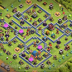 トロフィーコレクションの基本計画タウンホールレベル12, 異形1401