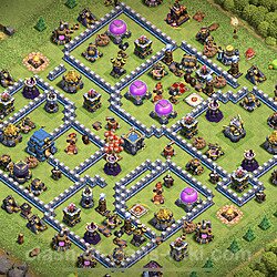 Full Upgrade TH12 Base Plan with Link, Copy Town Hall 12 Max Levels Design 2023, #1403