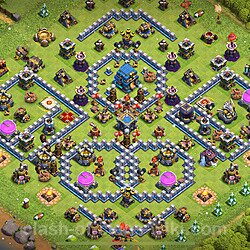Anti Everything TH12 Base Plan with Link, Copy Town Hall 12 Design 2024, #1436