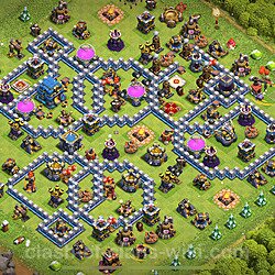 TH12 Trophy Base Plan with Link, Copy Town Hall 12 Base Design 2024, #1518