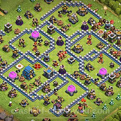 TH12 Anti 3 Stars Base Plan with Link, Copy Town Hall 12 Base Design 2024, #1528
