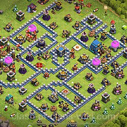 TH12 Anti 3 Stars Base Plan with Link, Copy Town Hall 12 Base Design 2024, #1529