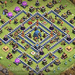 Base plan (layout), Town Hall Level 12 for trophies (defense) (#16)