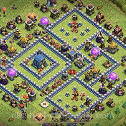 Base plan (layout), Town Hall Level 12 for trophies (defense) (#29)