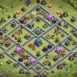 Base plan (layout), Town Hall Level 12 for trophies (defense) (#30)