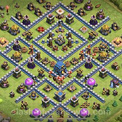 Base plan (layout), Town Hall Level 12 for trophies (defense) (#35)