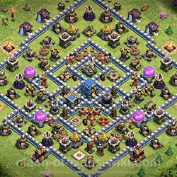 Base plan (layout), Town Hall Level 12 for trophies (defense) (#40)