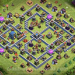 Base plan (layout), Town Hall Level 12 for trophies (defense) (#45)