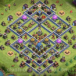 Base plan (layout), Town Hall Level 12 for trophies (defense) (#54)