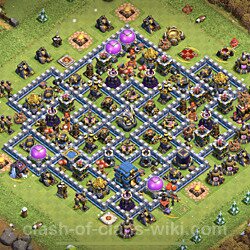 Base plan (layout), Town Hall Level 12 for trophies (defense) (#811)