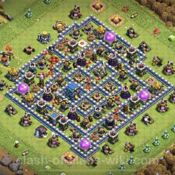 Base plan (layout), Town Hall Level 12 for trophies (defense) (#856)
