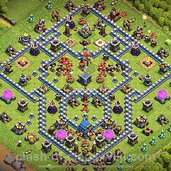 Base plan (layout), Town Hall Level 12 for trophies (defense) (#921)