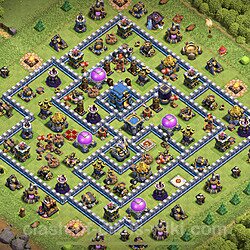 Base plan (layout), Town Hall Level 12 for trophies (defense) (#999)