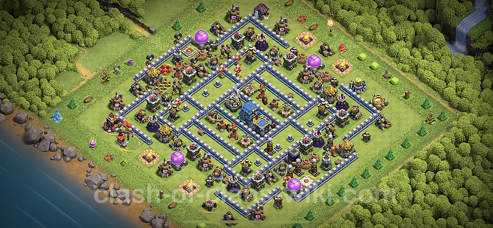 TH12 Anti 2 Stars Base Plan with Link, Copy Town Hall 12 Base Design 2023, #1014