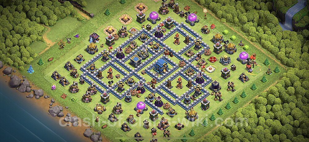 Anti Everything TH12 Base Plan with Link, Copy Town Hall 12 Design 2023, #1015