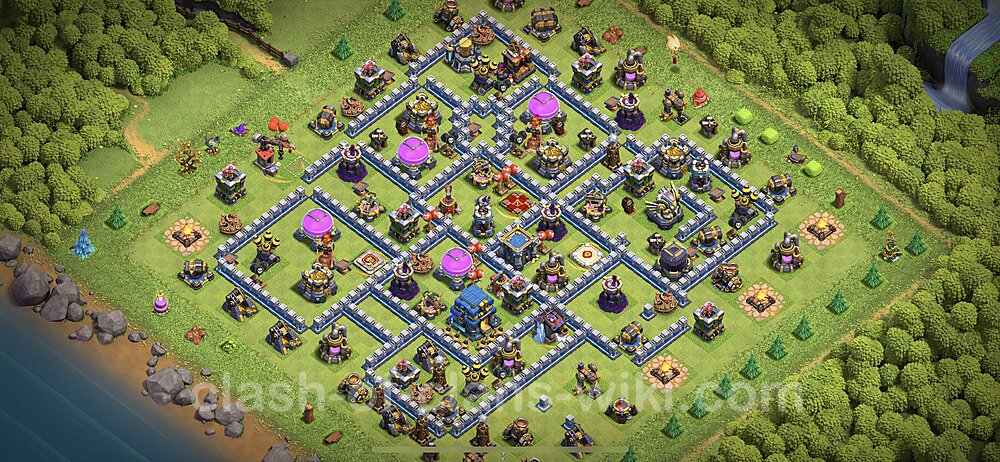 Anti Everything TH12 Base Plan with Link, Anti 3 Stars, Copy Town Hall 12 Design 2023, #1197