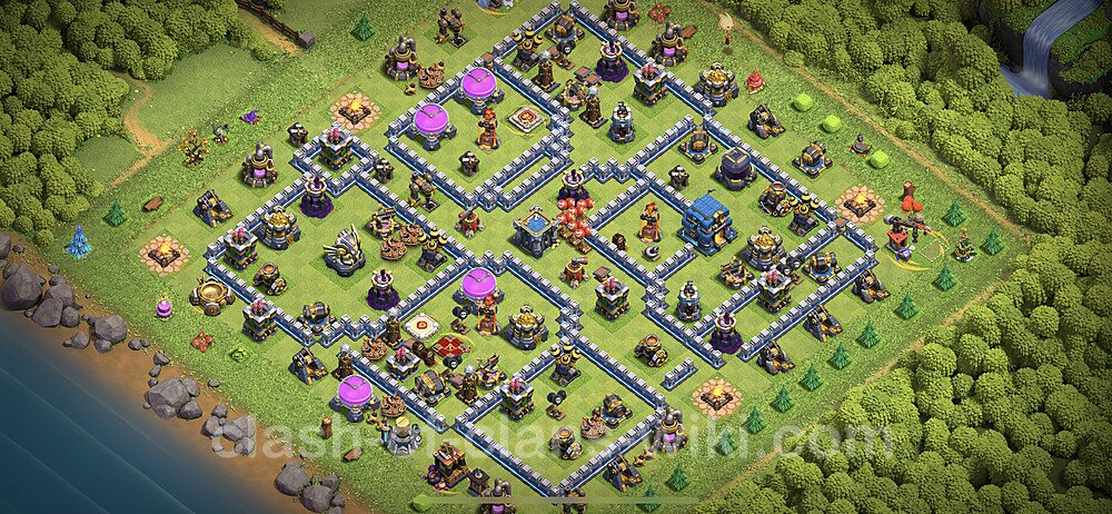 Full Upgrade TH12 Base Plan with Link, Copy Town Hall 12 Max Levels Design 2023, #1236