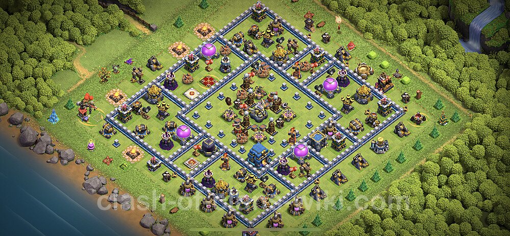 TH12 Anti 2 Stars Base Plan with Link, Anti Everything, Copy Town Hall 12 Base Design 2023, #1271