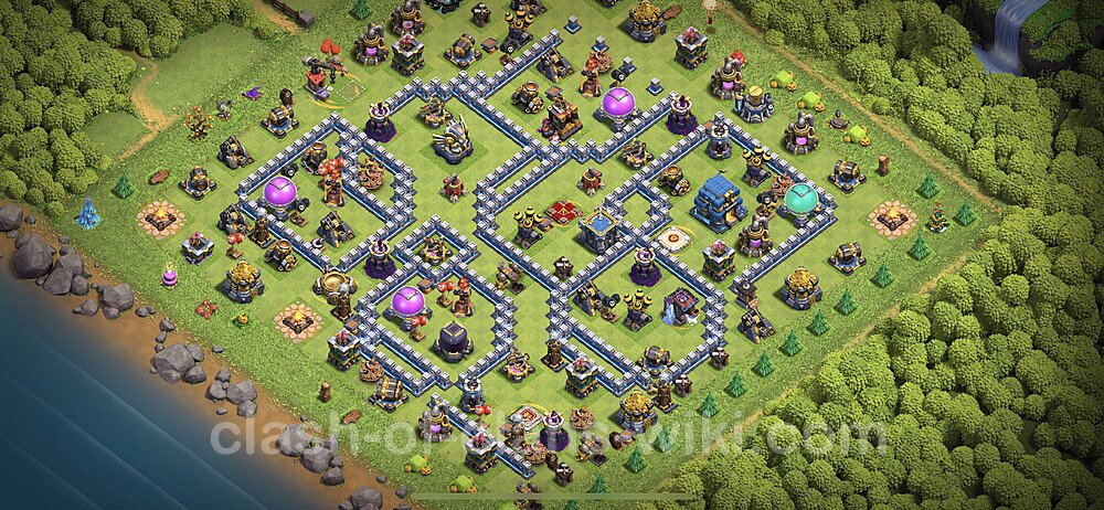 Full Upgrade TH12 Base Plan with Link, Copy Town Hall 12 Max Levels Design 2024, #1359