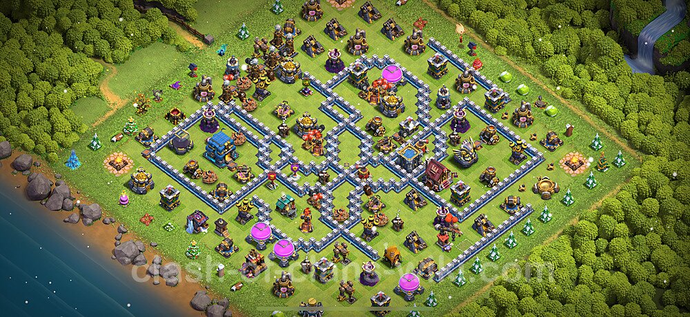 Top Anti 3 Etoiles Base HDV 12 + Lien (Link) 2025 - Hôtel de Ville 12 Base Copier, #1432