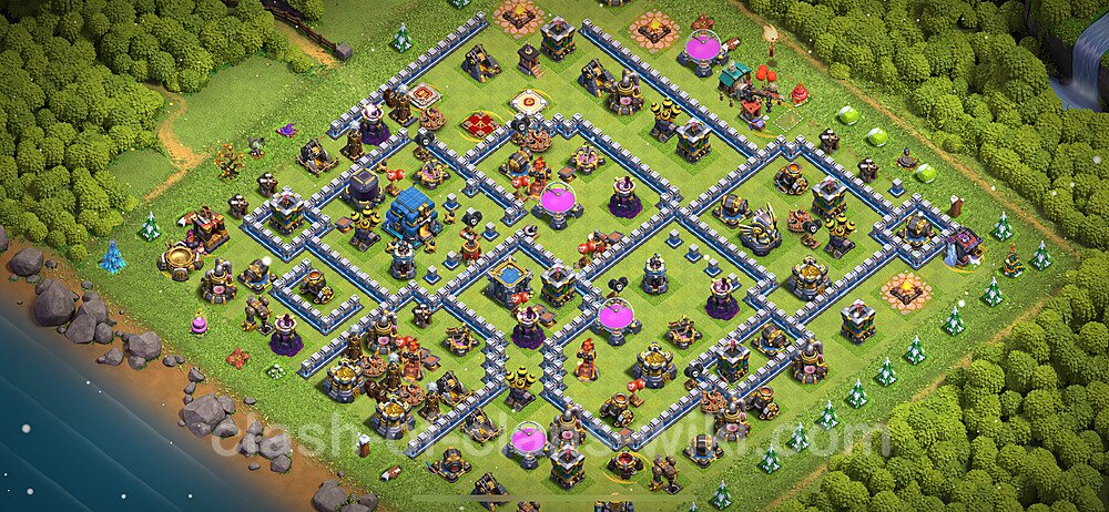 TH12 Anti 3 Stars Base Plan with Link, Copy Town Hall 12 Base Design 2024, #1517