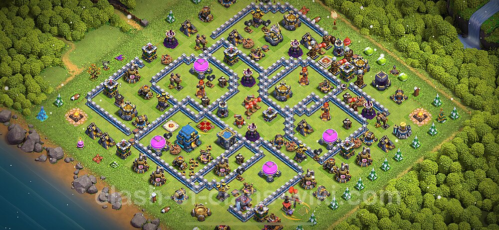 TH12 Anti 3 Stars Base Plan with Link, Anti Everything, Copy Town Hall 12 Base Design 2024, #1528
