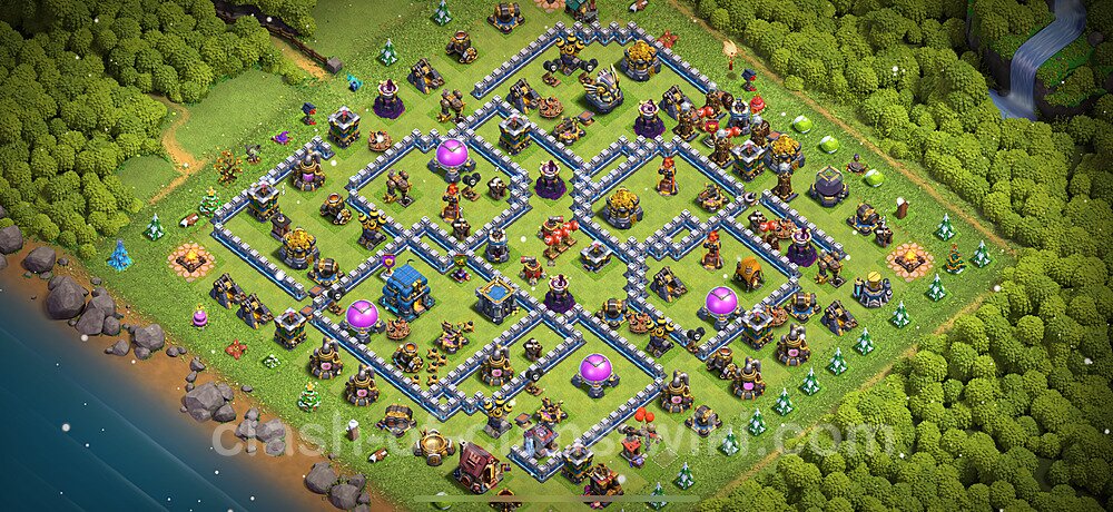 TH12 Anti 3 Stars Base Plan with Link, Anti Everything, Copy Town Hall 12 Base Design 2025, #1528