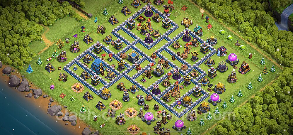 TH12 Anti 3 Stars Base Plan with Link, Copy Town Hall 12 Base Design 2025, #1632