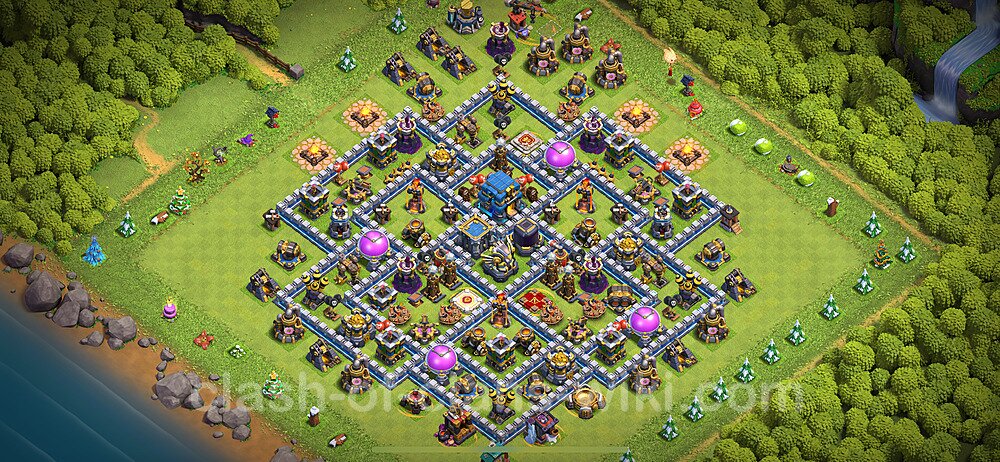 TH12 Anti 3 Stars Base Plan with Link, Copy Town Hall 12 Base Design 2024, #1759