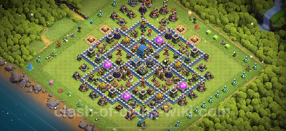 TH12 Anti 3 Stars Base Plan with Link, Copy Town Hall 12 Base Design 2025, #1759