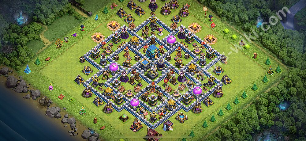 TH12 Anti 3 Stars Base Plan with Link, Copy Town Hall 12 Base Design 2026, #1759