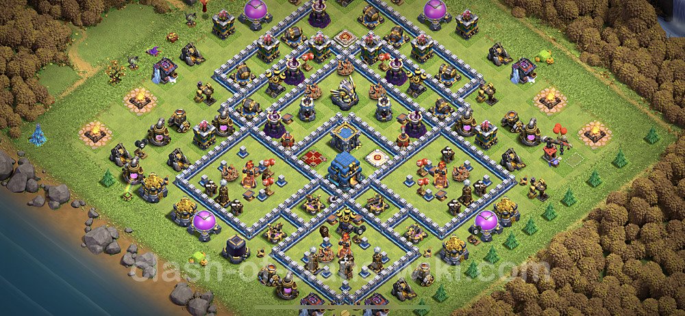Anti Everything TH12 Base Plan with Link, Anti 3 Stars, Copy Town Hall 12 Design, #2