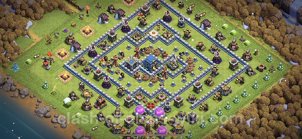 TH12 Anti 2 Stars Base Plan with Link, Anti Everything, Copy Town Hall 12 Base Design, #21
