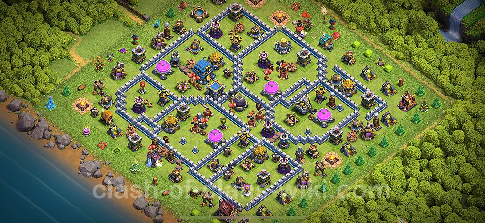 Top Anti 3 Etoiles Base HDV 12 + Lien (Link) 2025 - Hôtel de Ville 12 Base Copier, #2750
