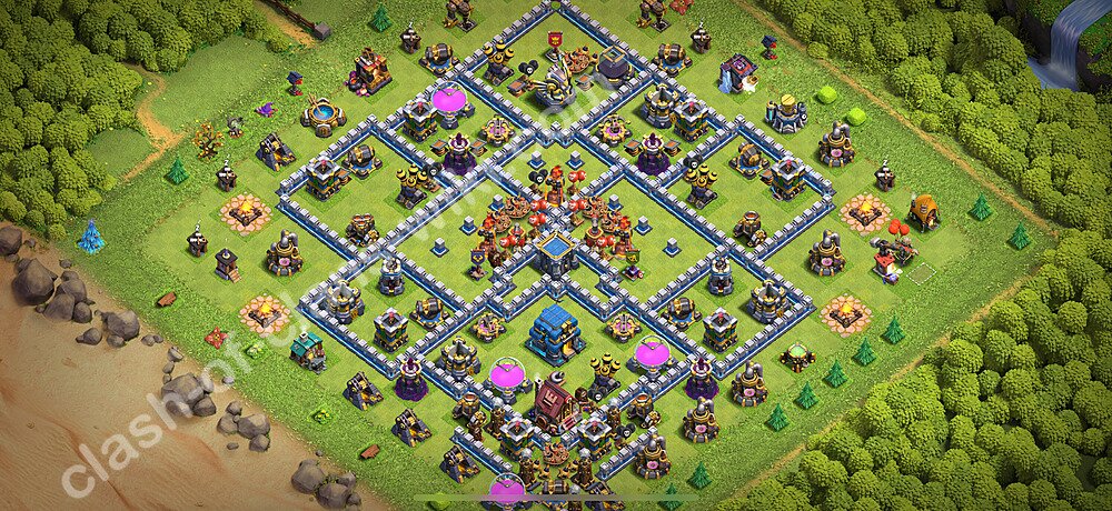 トロフィーコレクションの基本計画タウンホールレベル12, 異形2822